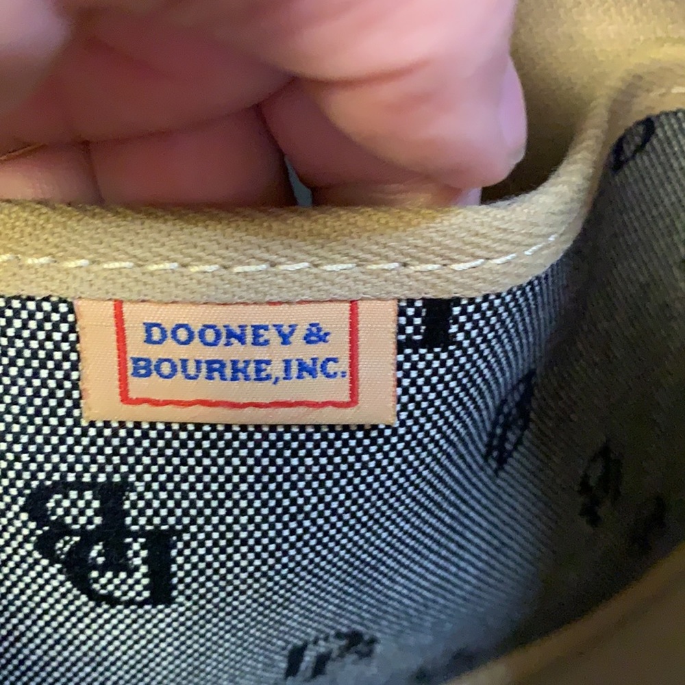 Dooney & Bourke Black “Db” Print Purse - image 7